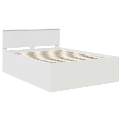 Bed Frame with Headboard White 160 x 200 cm Engineered Wood