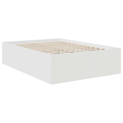 Bed Frame with Headboard White 160 x 200 cm Engineered Wood