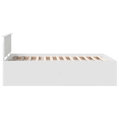 Bed Frame with Headboard White 140 x 200 cm Engineered Wood