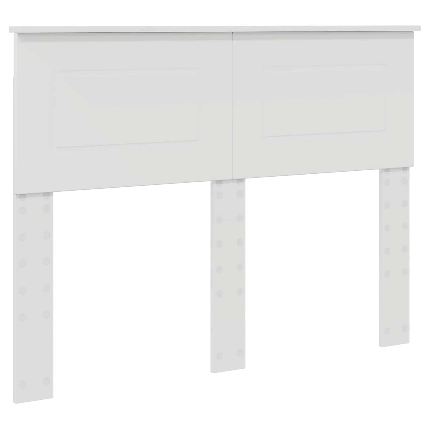 Bed Frame with Headboard White 135 x 190 cm Engineered Wood