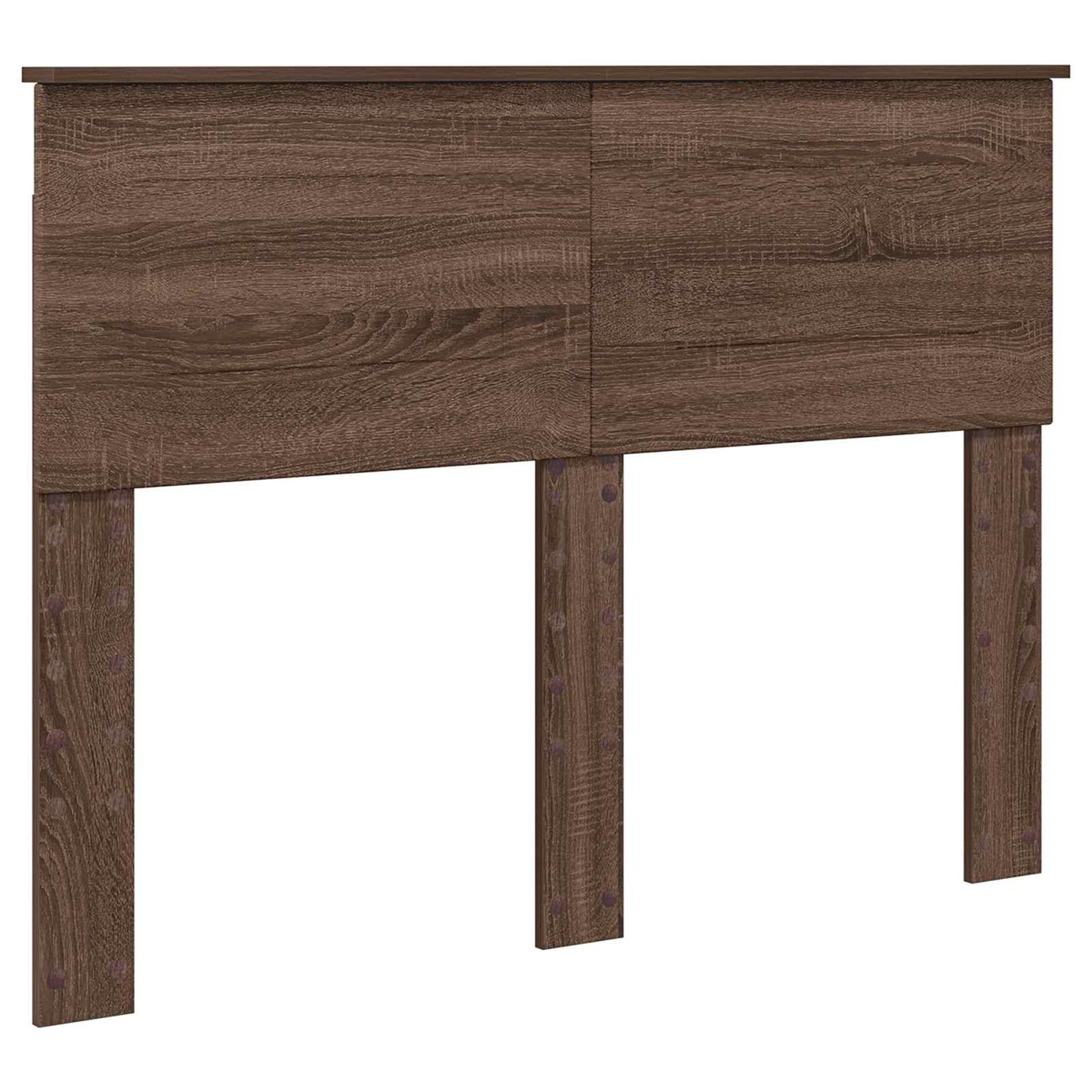 Bed Frame with Headboard Brown Oak 120 x 200 cm Engineered Wood