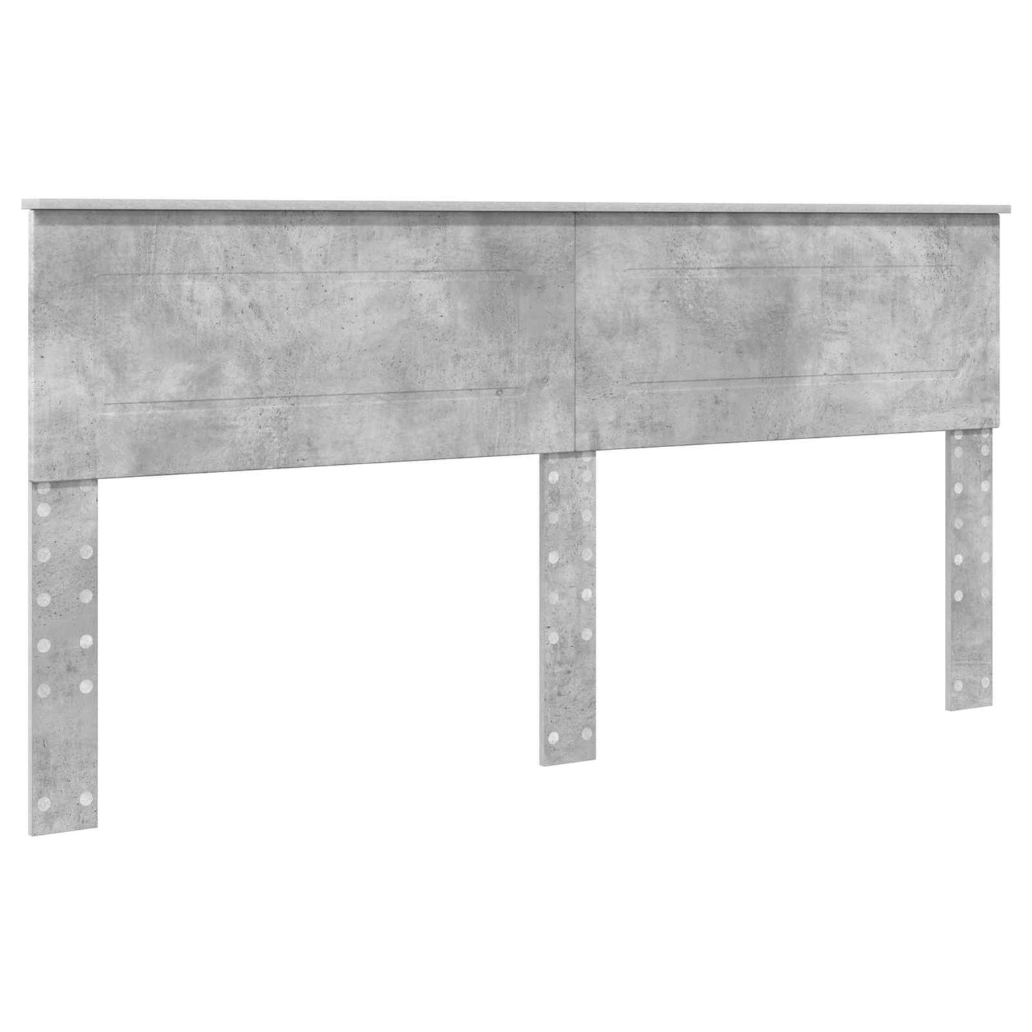 Bed Frame Concrete Grey 200 x 200 cm Engineered Wood