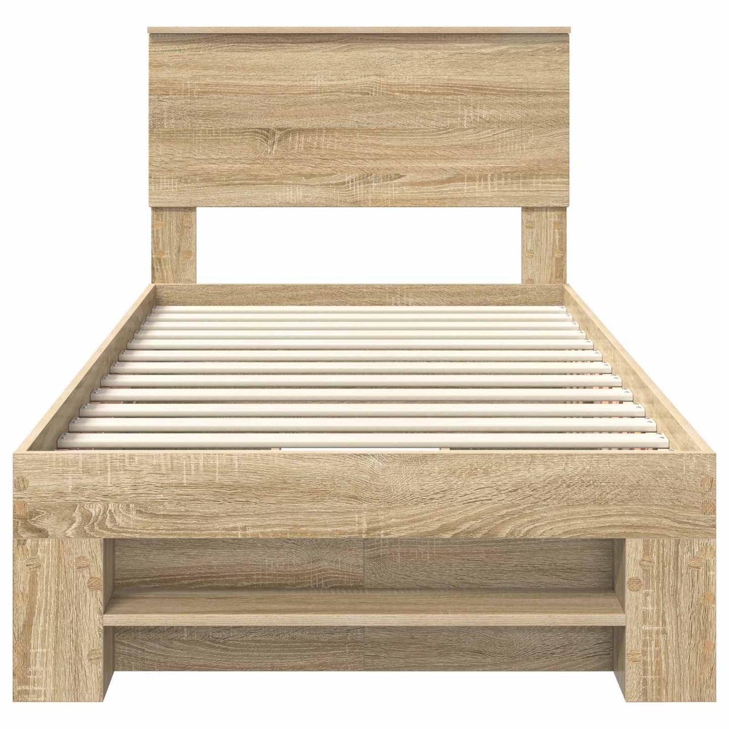 Bed Frame with Headboard Sonoma Oak 80 x 200 cm Engineered Wood