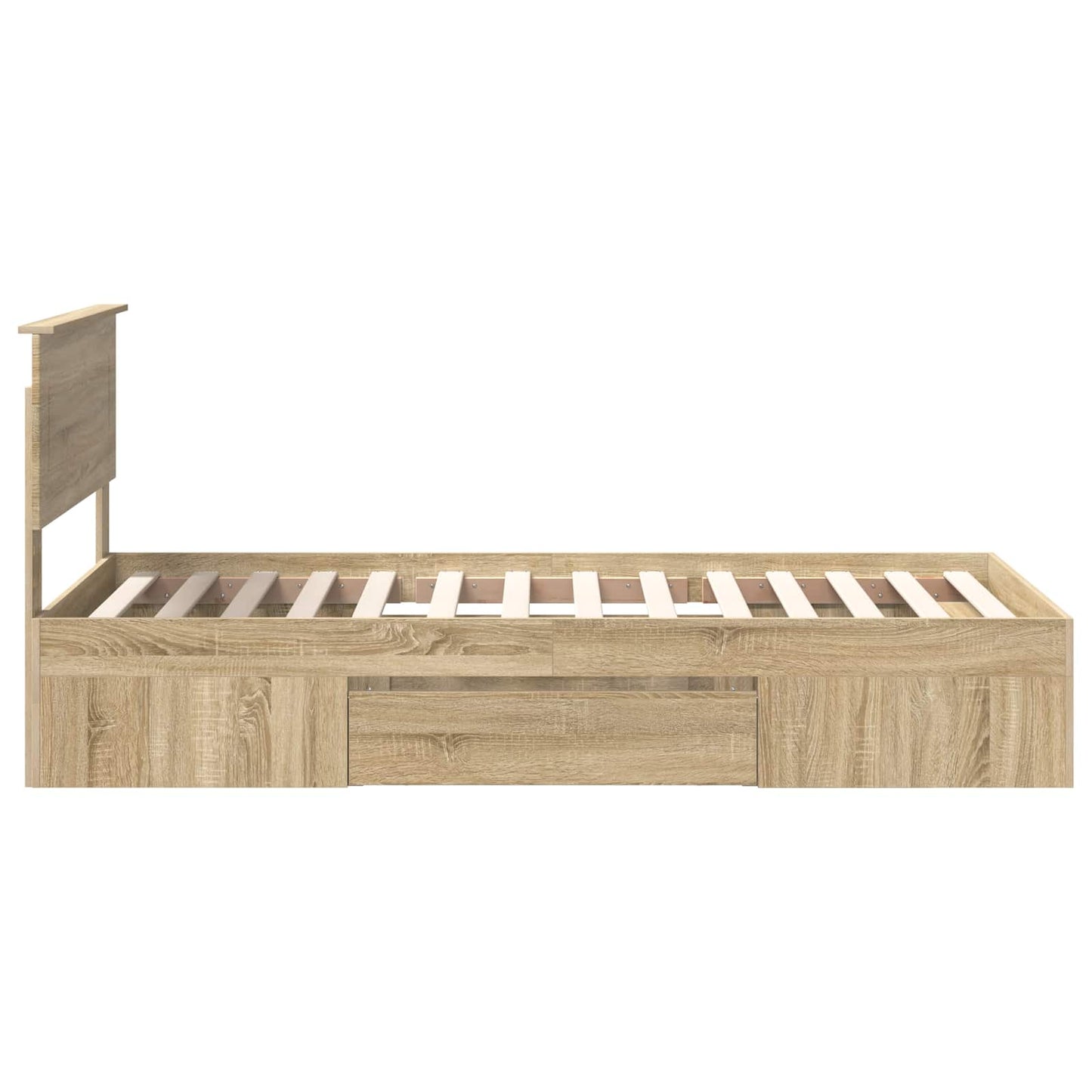 Bed Frame with Headboard Sonoma Oak 80 x 200 cm Engineered Wood