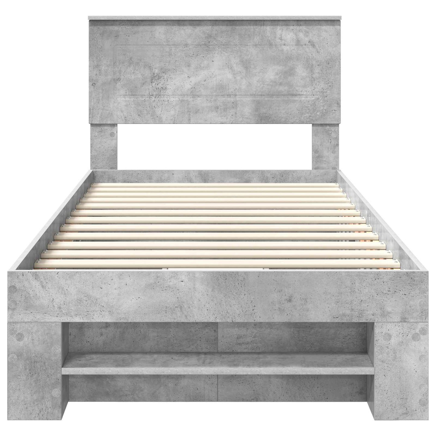 Bed Frame Concrete Grey 80 x 200 cm Engineered Wood