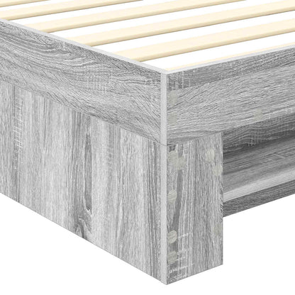 Bed Frame Grey Sonoma 80 x 200 cm Engineered Wood