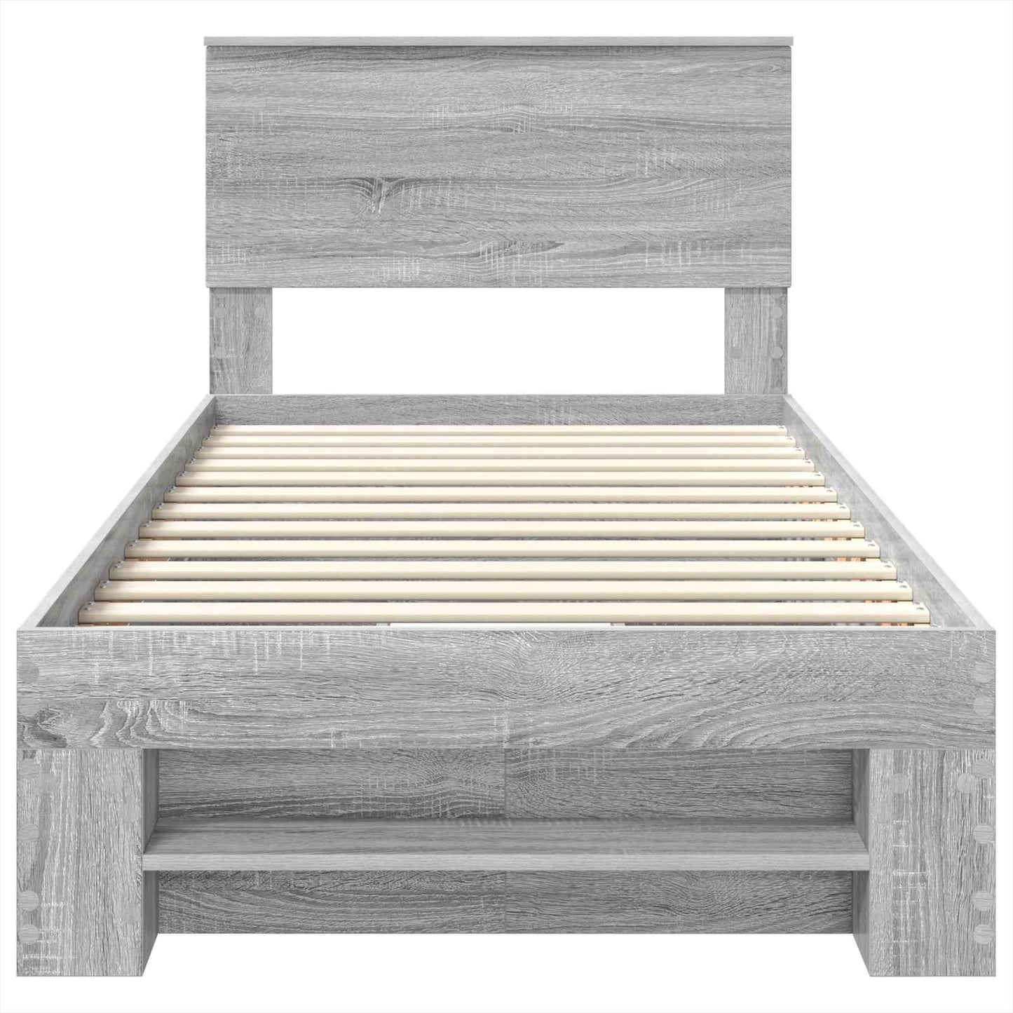 Bed Frame Grey Sonoma 80 x 200 cm Engineered Wood