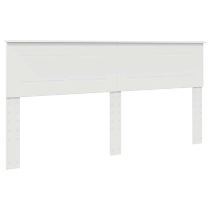 Bed Frame with Headboard White 180 x 200 cm Engineered Wood