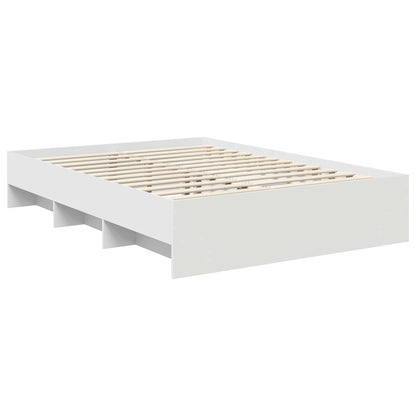Bed Frame with Headboard White 160 x 200 cm Engineered Wood