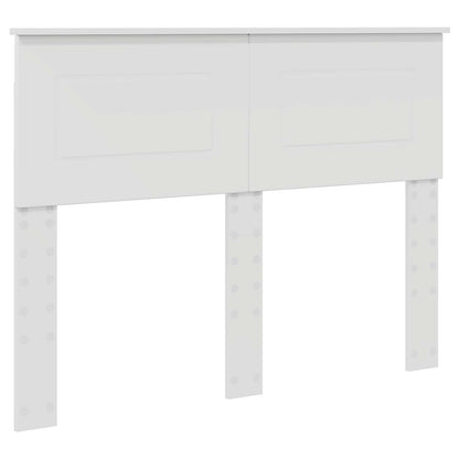 Bed Frame with Headboard White 137 x 203 cm Engineered Wood