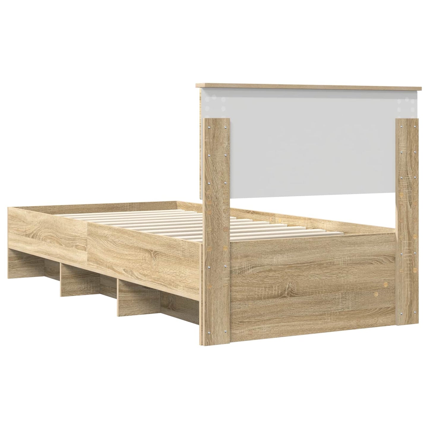 Bed Frame with Headboard Sonoma Oak 80 x 200 cm Engineered Wood