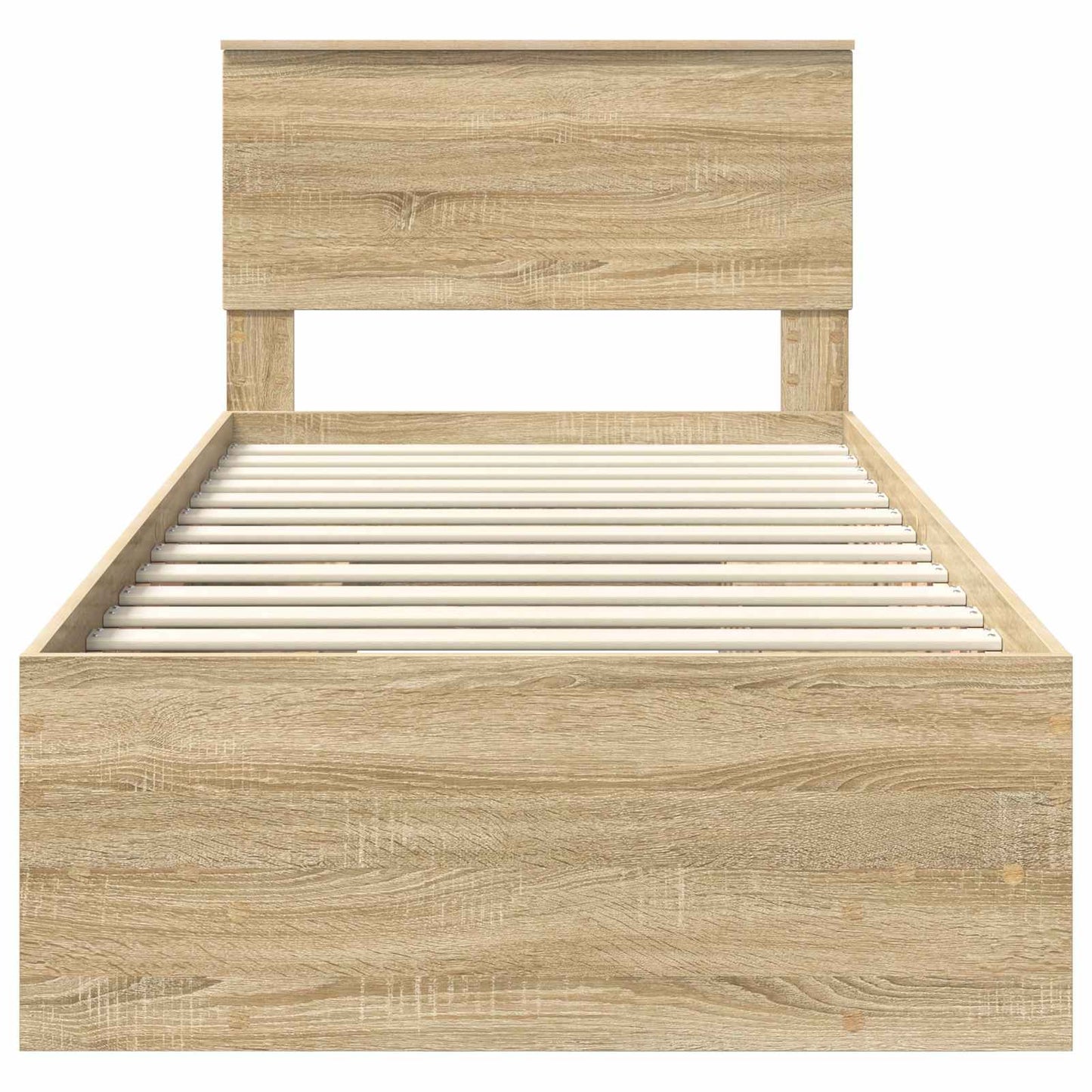 Bed Frame with Headboard Sonoma Oak 80 x 200 cm Engineered Wood