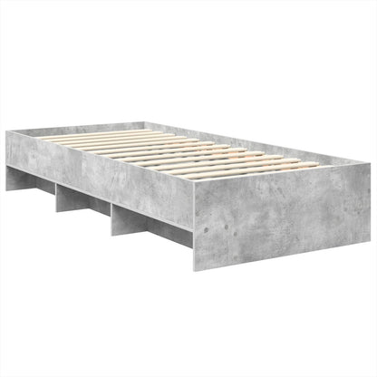 Bed Frame Concrete Grey 80 x 200 cm Engineered Wood