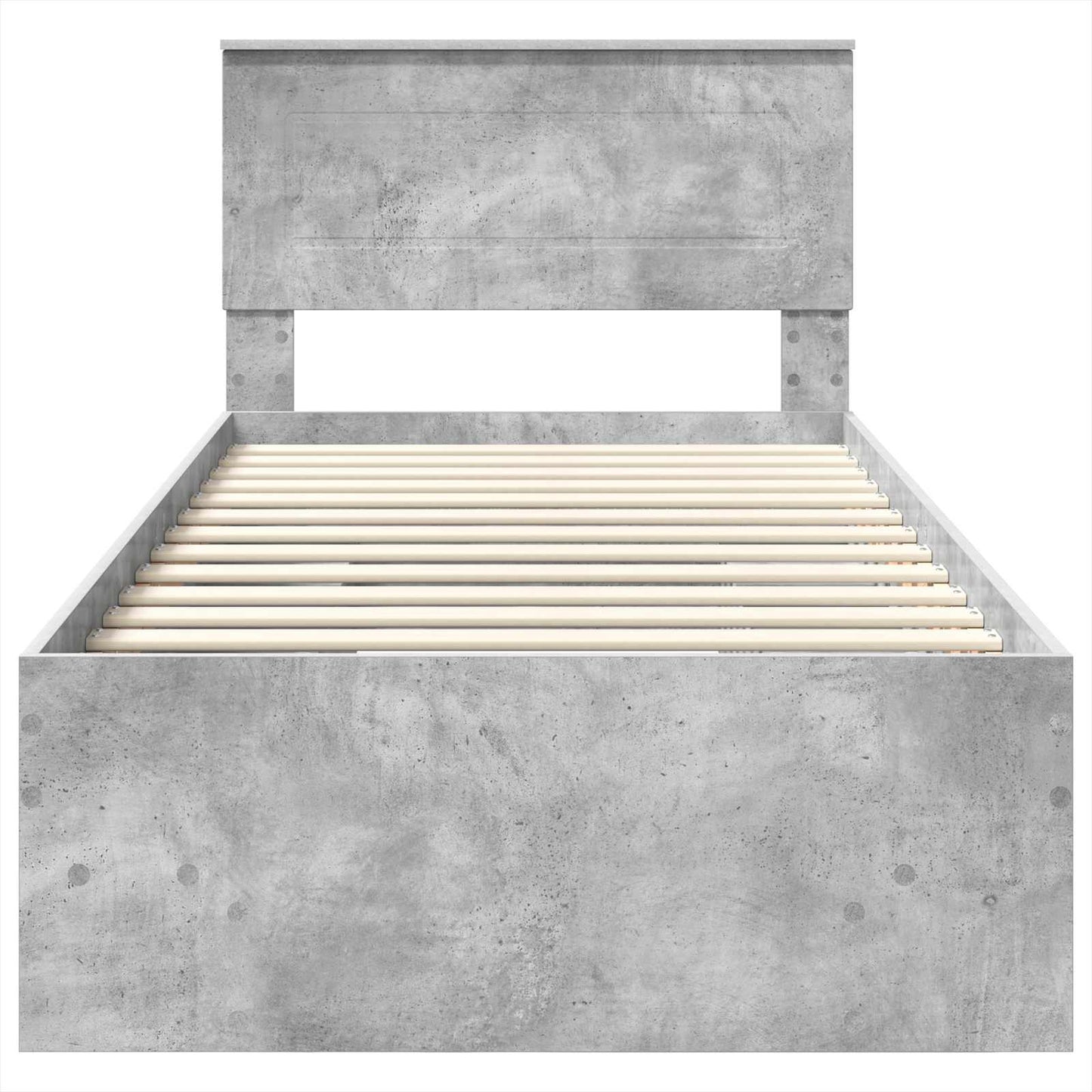 Bed Frame Concrete Grey 80 x 200 cm Engineered Wood