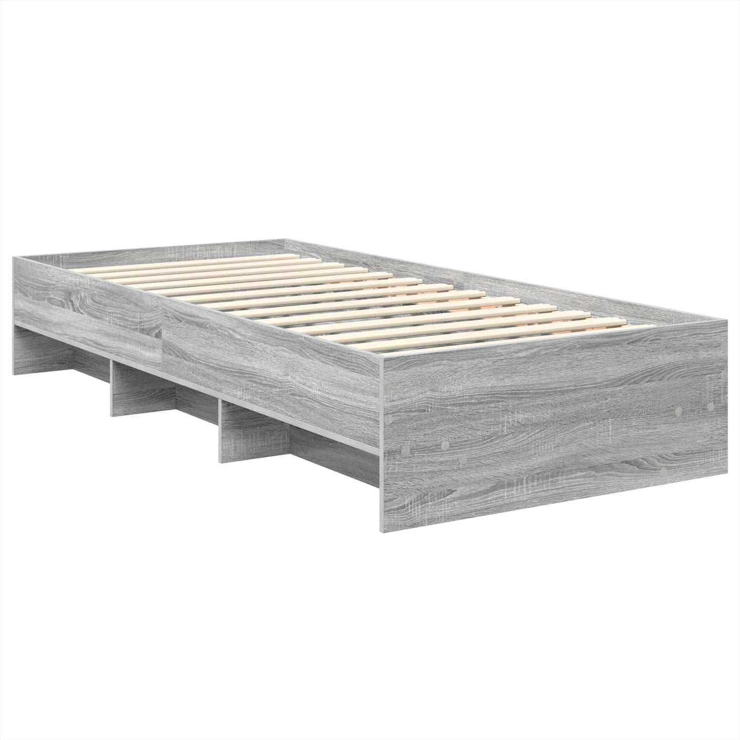 Bed Frame Grey Sonoma 80 x 200 cm Engineered Wood