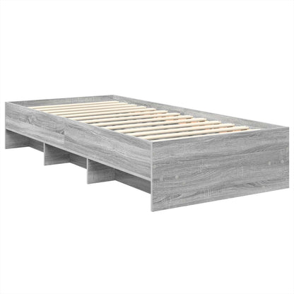 Bed Frame Grey Sonoma 80 x 200 cm Engineered Wood