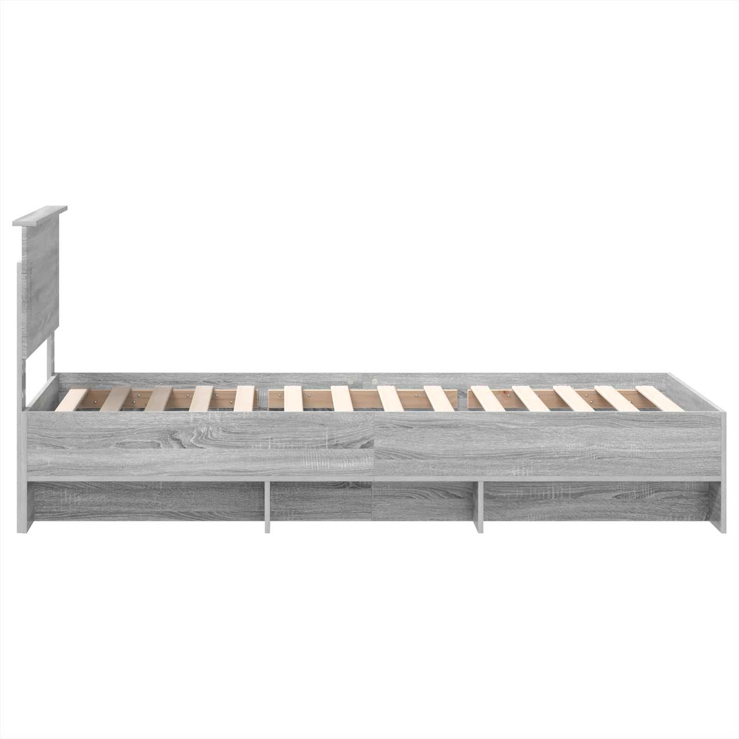 Bed Frame Grey Sonoma 80 x 200 cm Engineered Wood