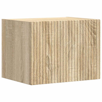 TV Wall Cabinet Set 4 pcs Sonoma Oak Engineered Wood