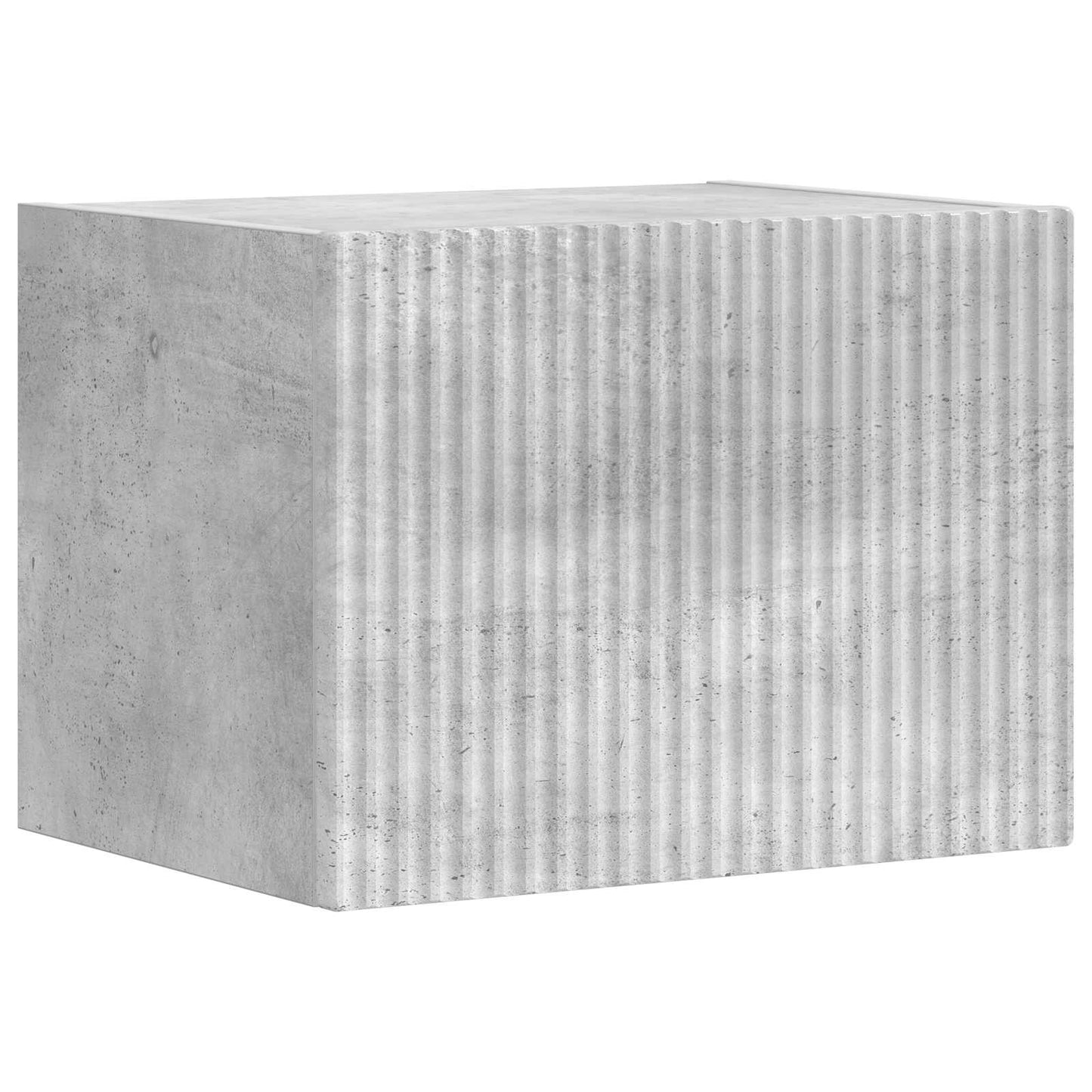 TV Wall Cabinet Set 4 pcs Concrete Grey Engineered Wood