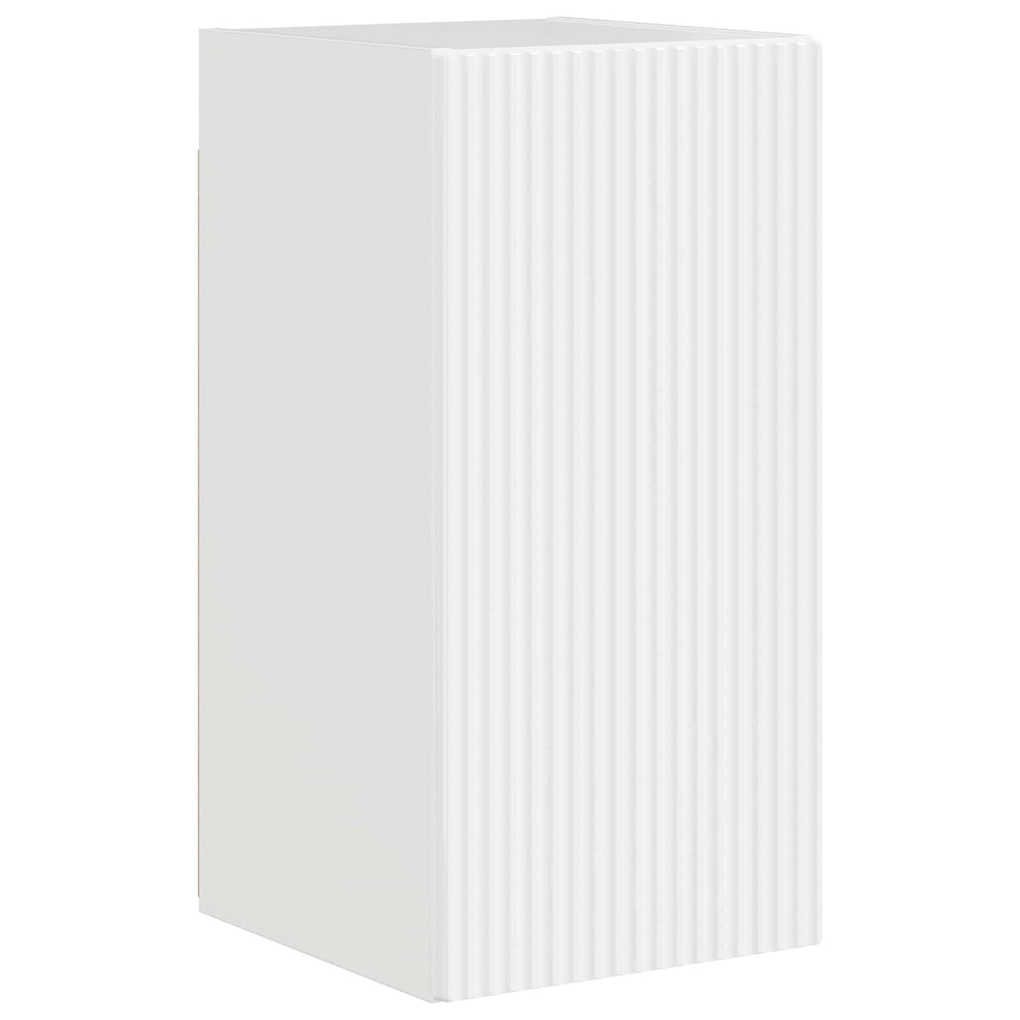 TV Wall Cabinet Set 4 pcs High Gloss White Engineered Wood