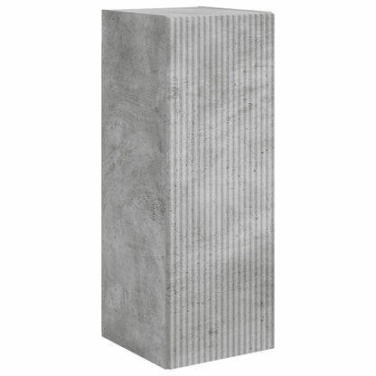 TV Wall Cabinet Set 4 pcs Concrete Grey Engineered Wood