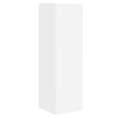 TV Wall Cabinet Set 4 pcs White Engineered Wood