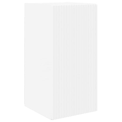 TV Wall Cabinet Set Wall-mounted 4 pcs White Engineered Wood