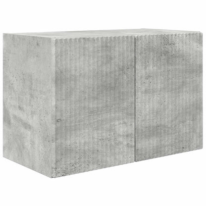 TV Wall Cabinet Set 4 pcs Concrete Grey Engineered Wood