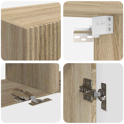 TV Wall Cabinet Set 6 pcs Sonoma Oak