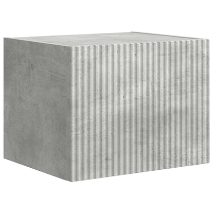 TV Wall Cabinet Set Wall-mounted 6 pcs Concrete Grey