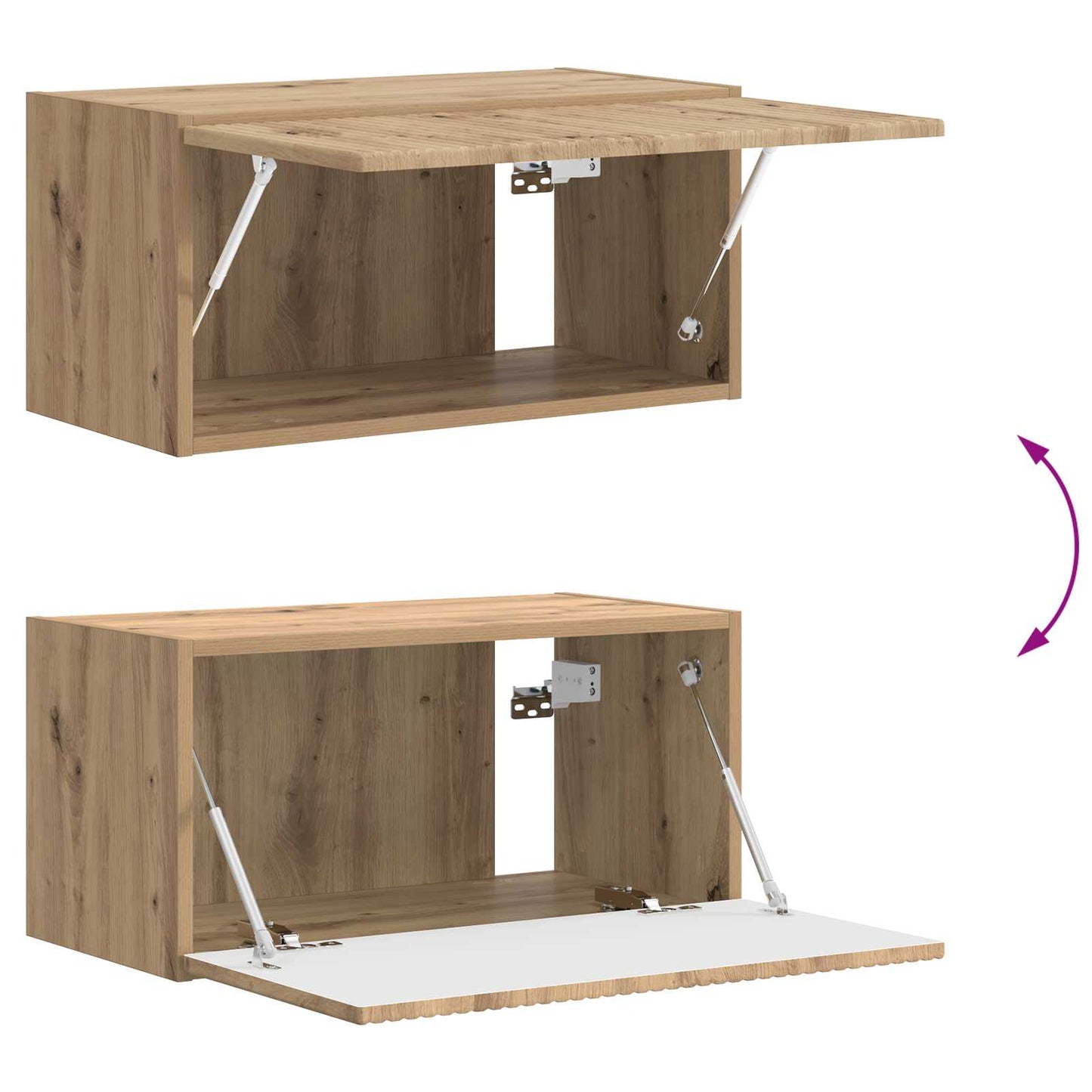 TV Cabinet Set 2 pcs Artisan Oak Engineered Wood
