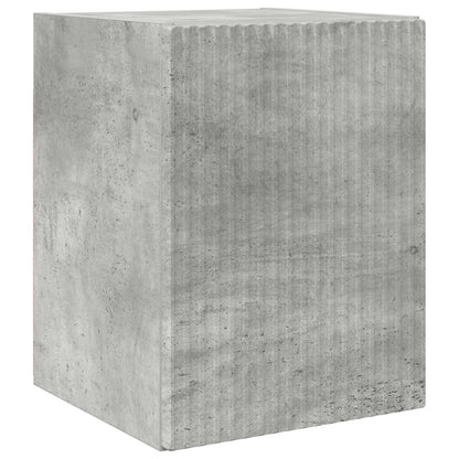 TV Cabinet Set Wall-mounted 4 pcs Concrete Grey Engineered Wood