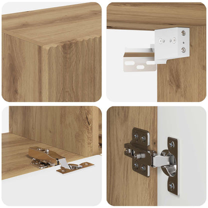 TV Cabinet Set 4 pcs Artisan Oak Engineered Wood