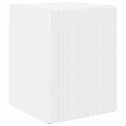 TV Cabinet Set Wall-mounted 3 pcs White Engineered Wood
