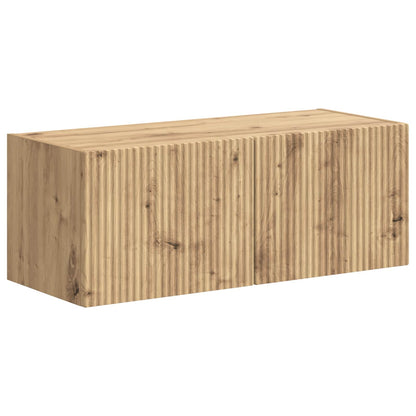 TV Cabinet Set 4 pcs Artisan Oak Engineered Wood