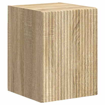 TV Cabinet Set Wall-mounted 4 pcs Sonoma Oak Engineered Wood
