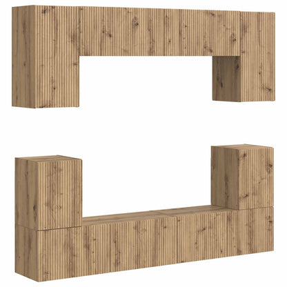 TV Cabinet Set 5 pcs Artisan Oak Engineered Wood