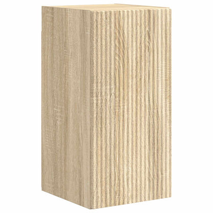 TV Cabinet Set Wall-mounted 4 pcs Sonoma Oak Engineered Wood