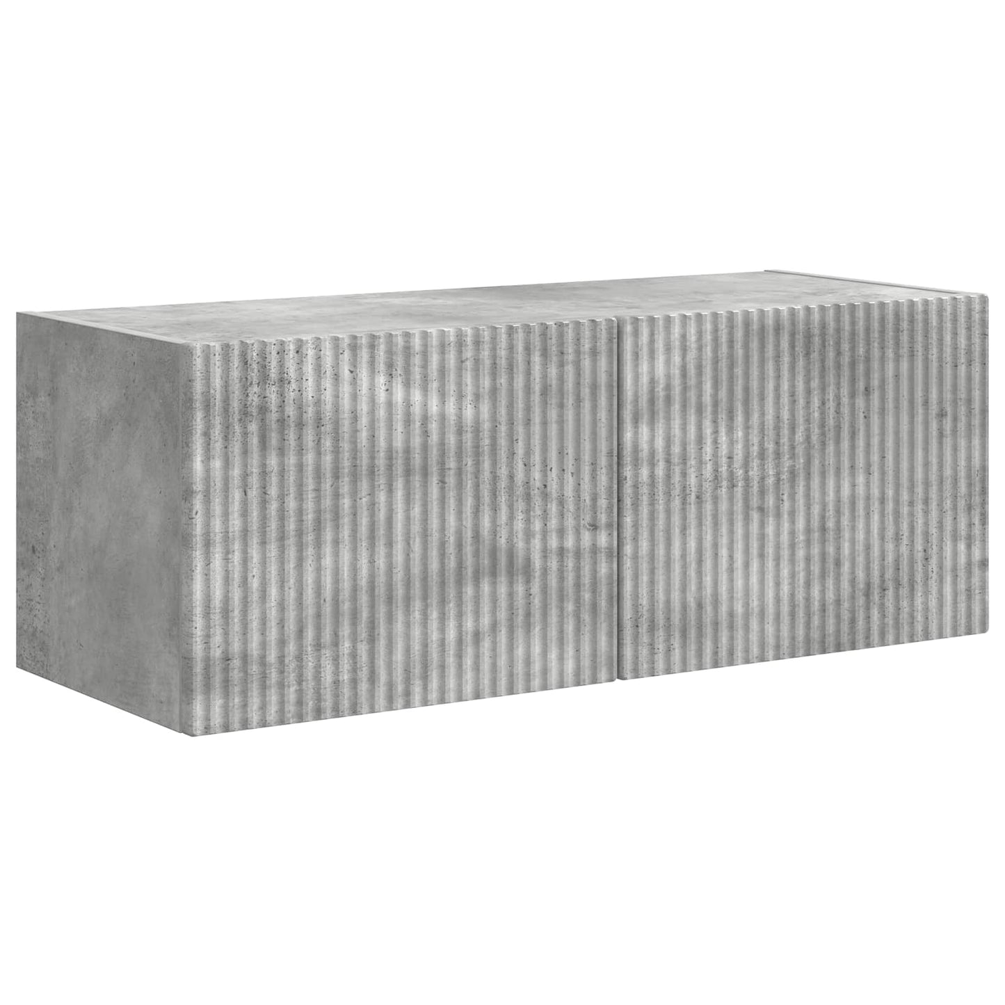 TV Cabinet Set Wall-mounted 4 pcs Concrete Grey Engineered Wood