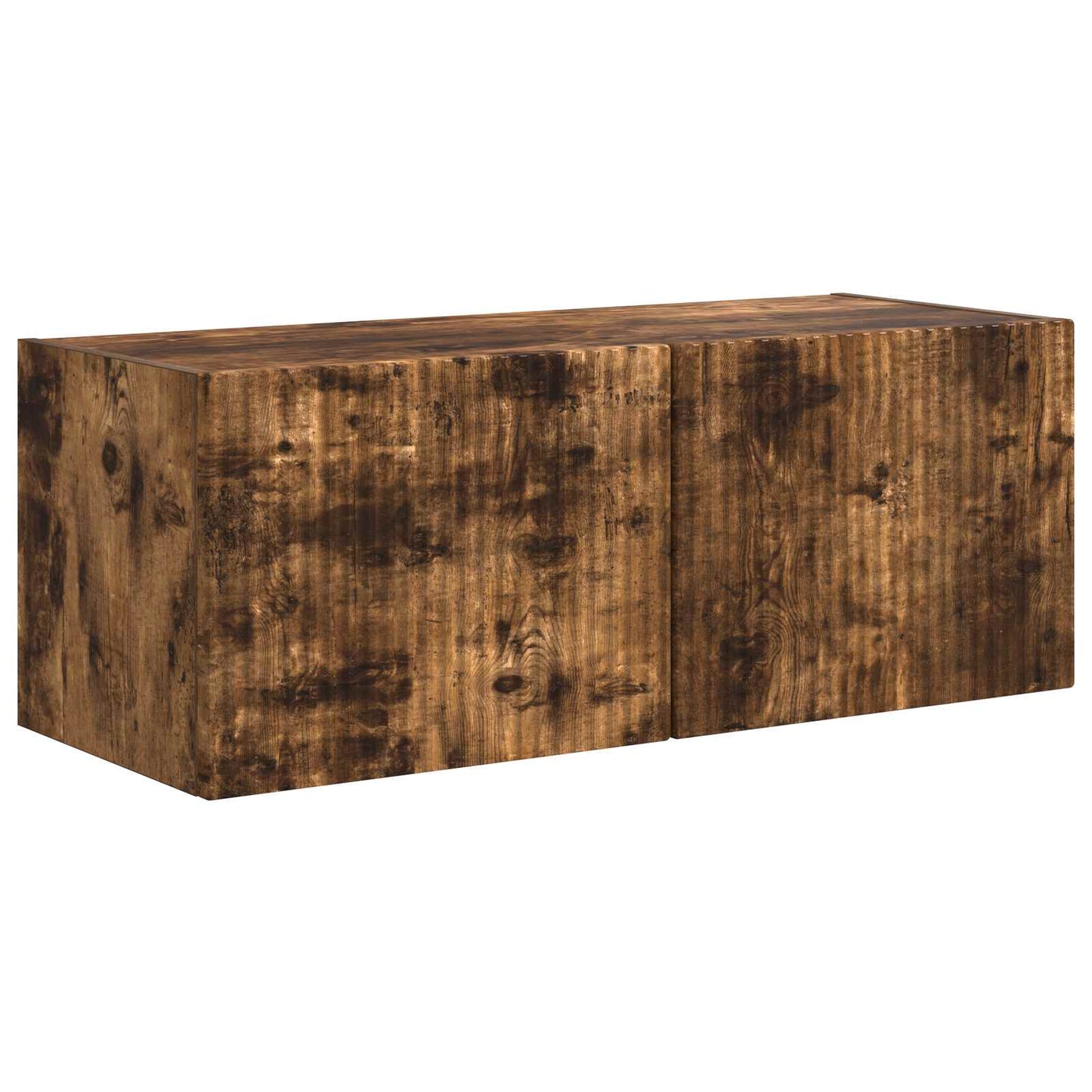 TV Cabinet Set Wall-mounted 4 pcs Smoked Oak Engineered Wood