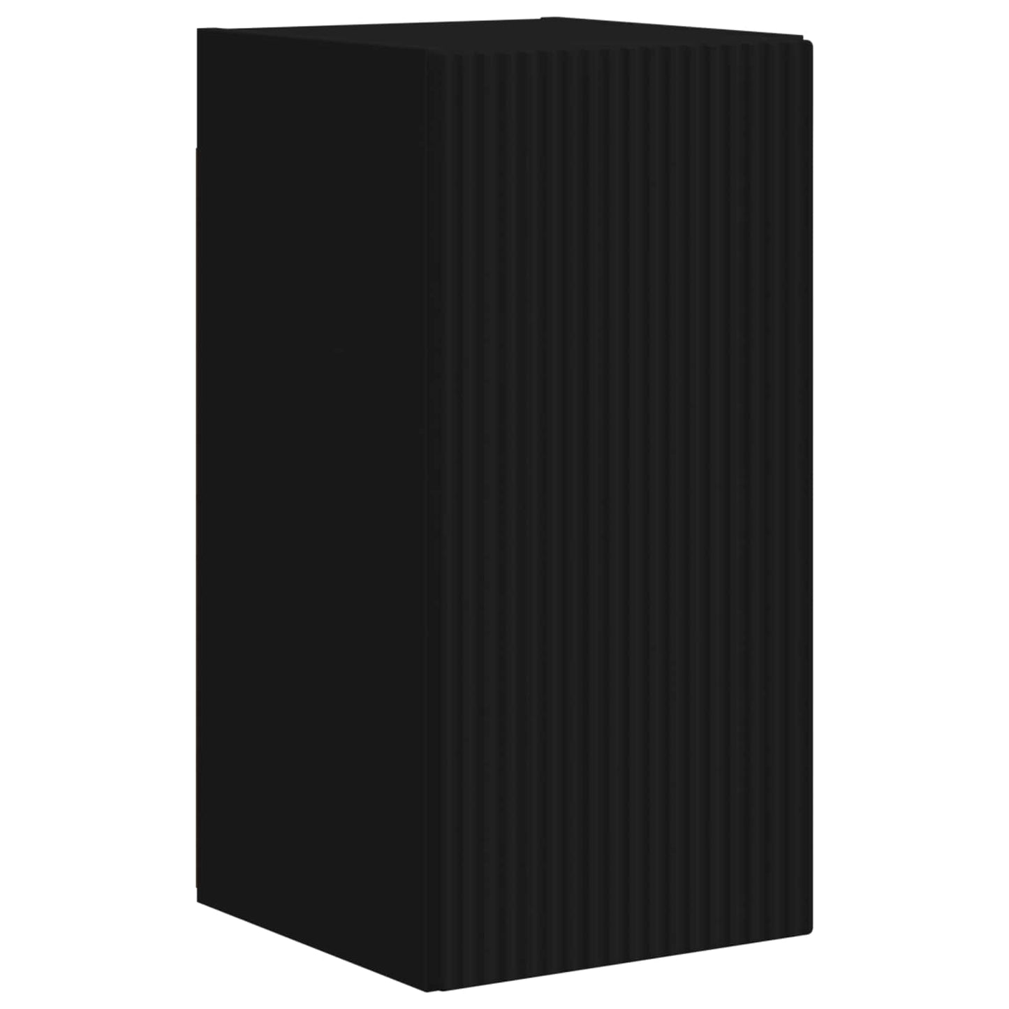 TV Cabinet Set 5 pcs Black Engineered Wood