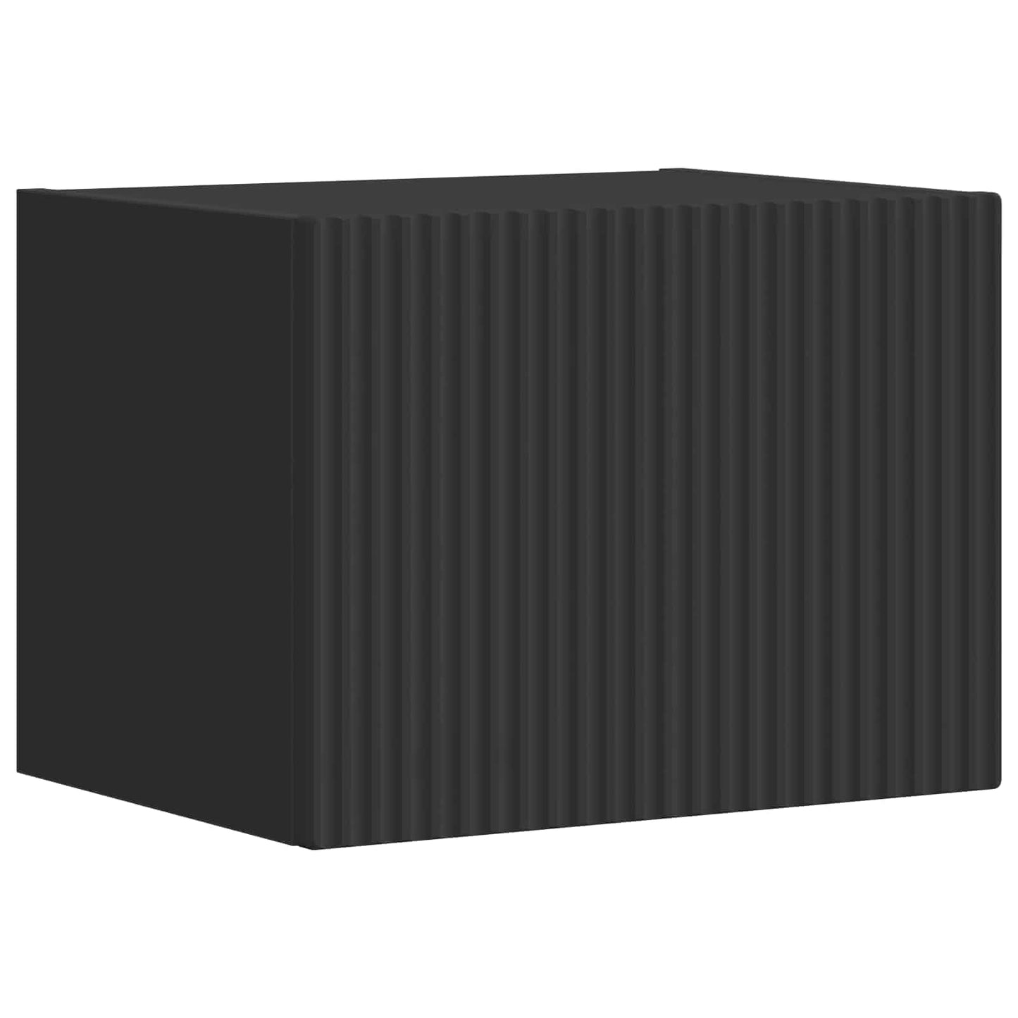 TV Cabinet Set 5 pcs Black Engineered Wood