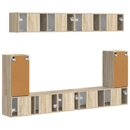 TV Cabinet Set 5 pcs Sonoma Oak Engineered Wood