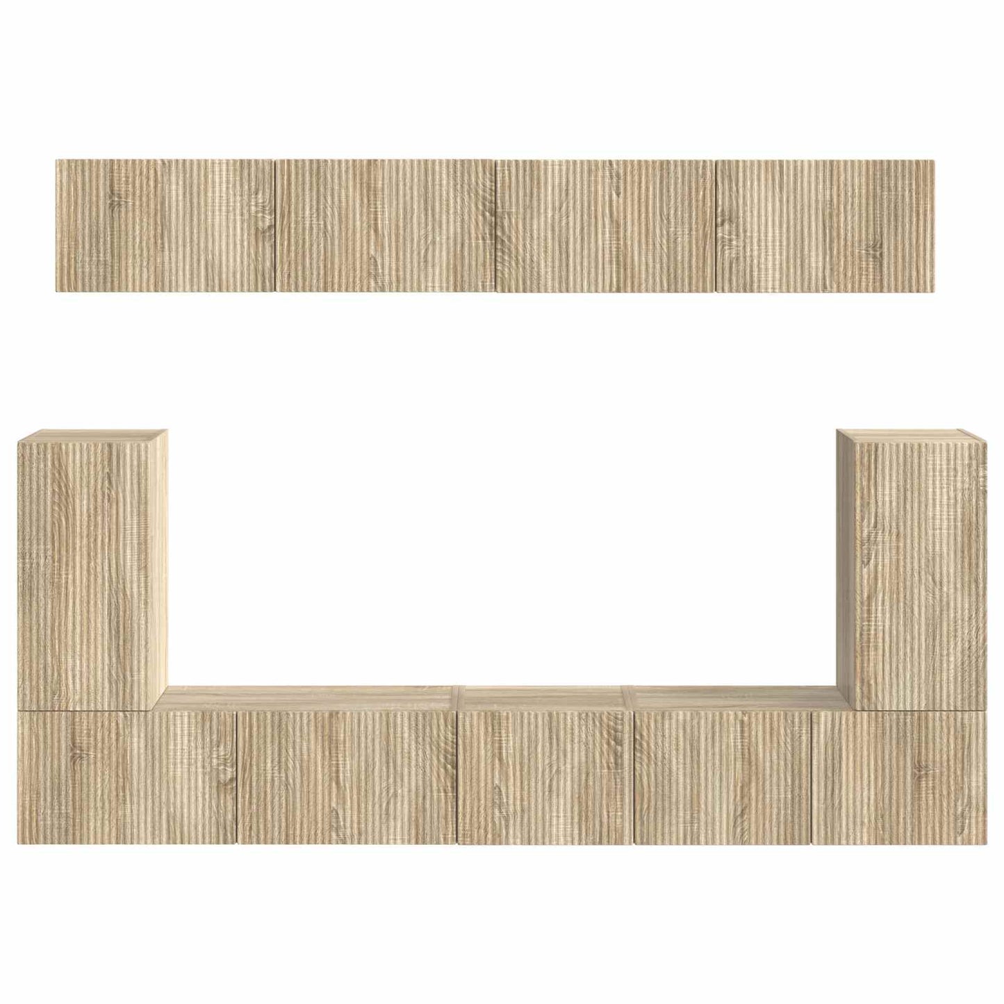 TV Cabinet Set 5 pcs Sonoma Oak Engineered Wood