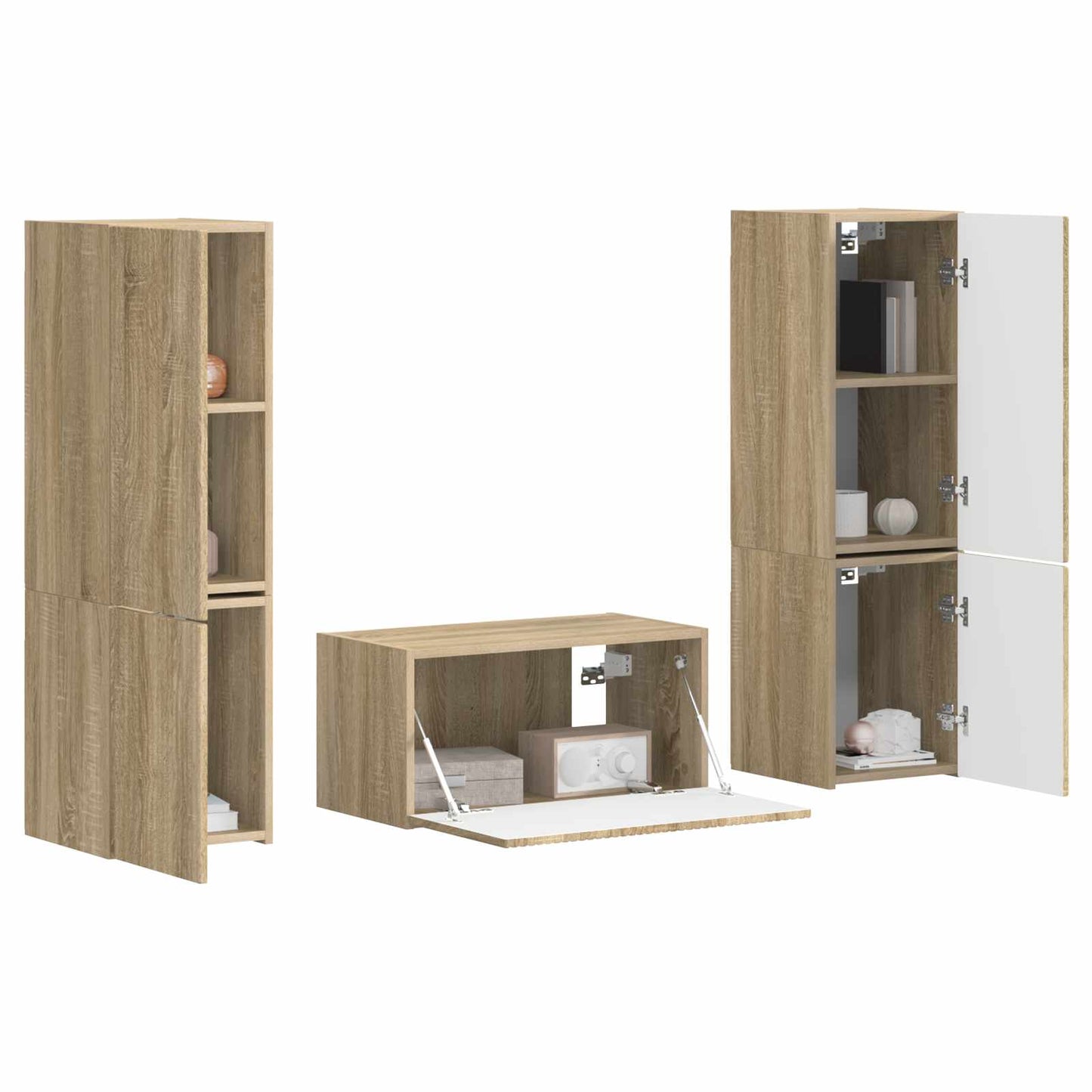 TV Cabinet Set 5 pcs Sonoma Oak Engineered Wood