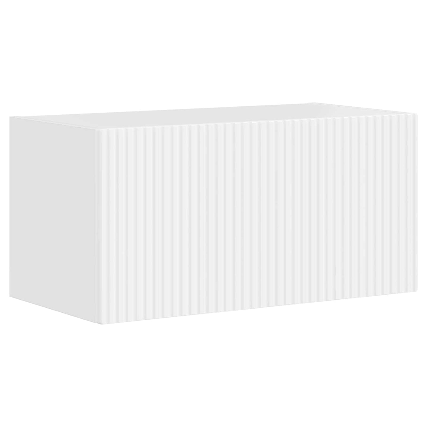 TV Cabinet Set 5 pcs High Gloss White Engineered Wood