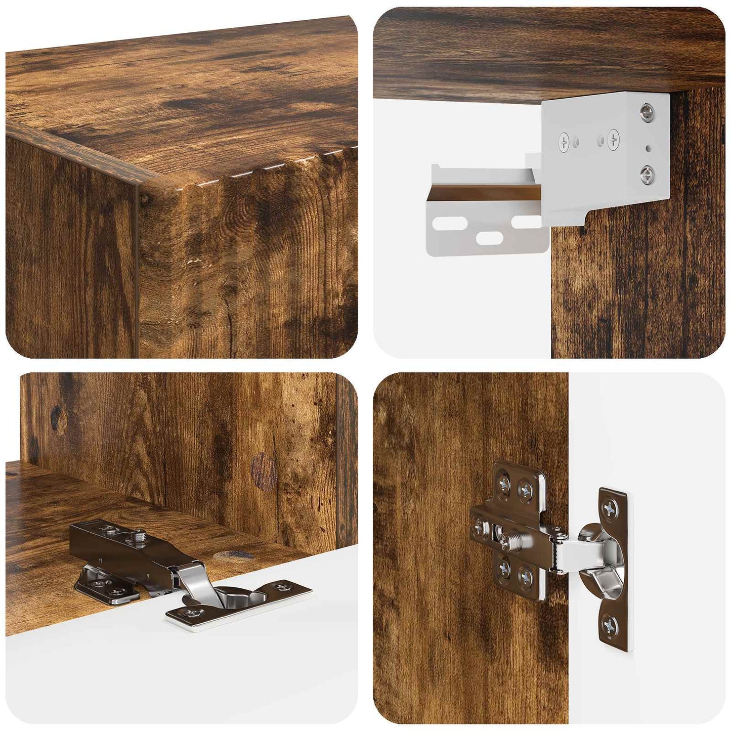 TV Cabinet Set 5 pcs Smoked Oak Engineered Wood