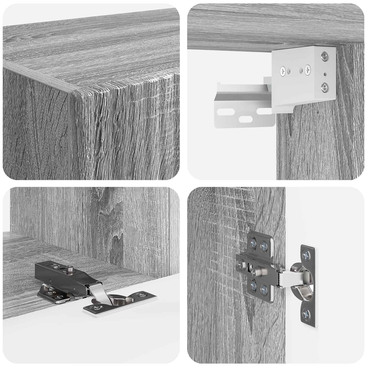 TV Cabinet Set 5 pcs Grey Sonoma Engineered Wood