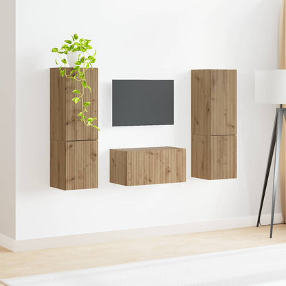 TV Cabinet Set 5 pcs Artisan Oak Engineered Wood