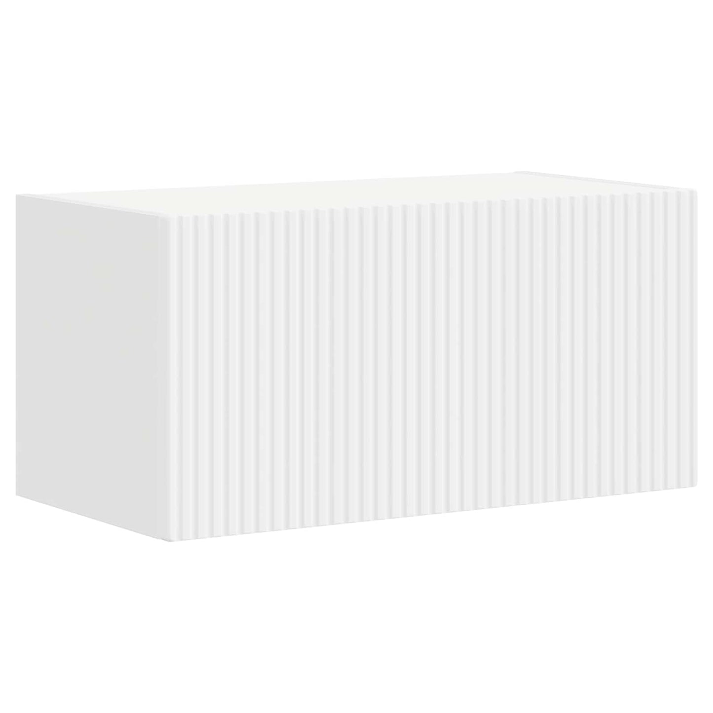 TV Cabinet Set 6 pcs White Engineered Wood